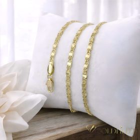   Antialergénny náhrdelník Goldfilled 55cm dlhý a 3mm široký Farba 14K