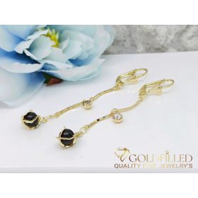   Goldfilled antialergické náušnice s perlami 68mm 14K farba