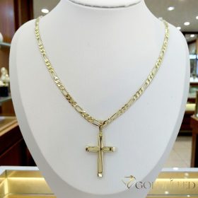   Antialergická Goldfilled náhrdelník 45cm/4mm + prívesok, farba 14K