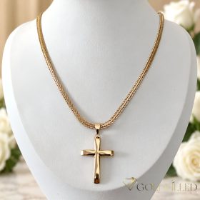   Antialergická Goldfilled náhrdelník 45cm/4mm + prívesok, farba 18K
