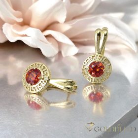 Goldfilled antialergénne náušnice 19 mm 14K farba