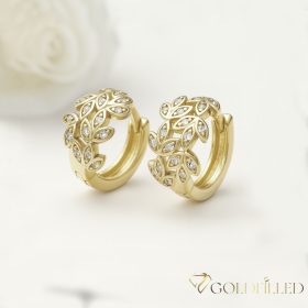 Goldfilled antialergénne náušnice 15mm 14K farba  