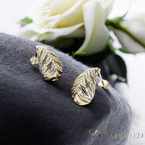 Goldfilled antialergénne náušnice 23 mm 14K farba