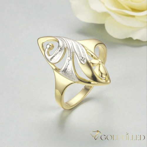 Antialergický prsteň „Goldfilled” v rôznych veľkostiach, farba 14K