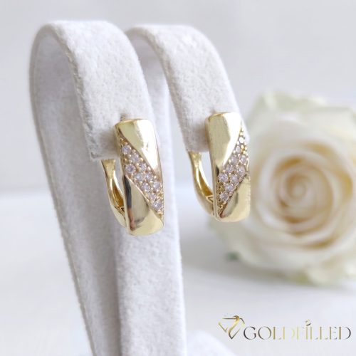 Goldfilled antialergénne náušnice 16 mm 14K farba