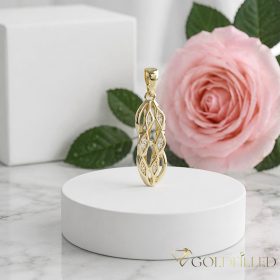 Antialergénny Goldfilled prívesok 25 mm, farba 14K