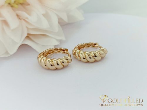 Goldfilled Antialergénne Náušnice 17mm 18K farba