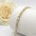 Antialergénny pozlátený náramok „Goldfilled“, dĺžka 19 cm a šírka 5 mm, farba 14K