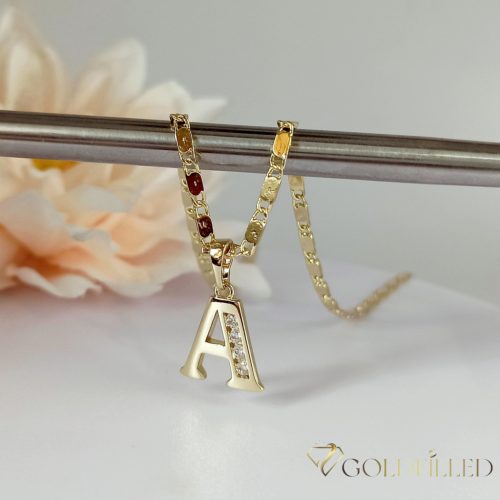 Antialergický pozlátený náhrdelník „Goldfilled“, vo viacerých veľkostiach a 2 mm hrubý, 14K farba
