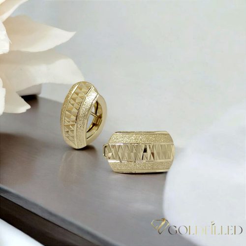Goldfilled antialergénne náušnice 18 mm 14K farba