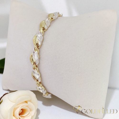 Exkluzívny antialergický pozlátený náramok „Goldfilled“, v několika velikostech 7 mm šírka, 14K farba