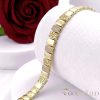 Antialergénny pozlátený náramok „Goldfilled“, dĺžka 17cm a šírka 9mm, farba 14K