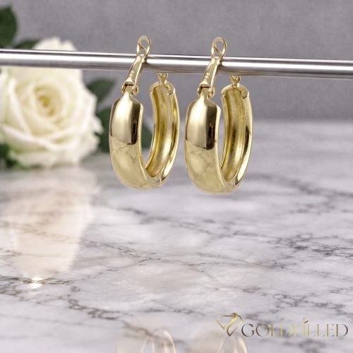 Goldfilled Antialergenní   kruhové náušnice 30mm 14K farba	
