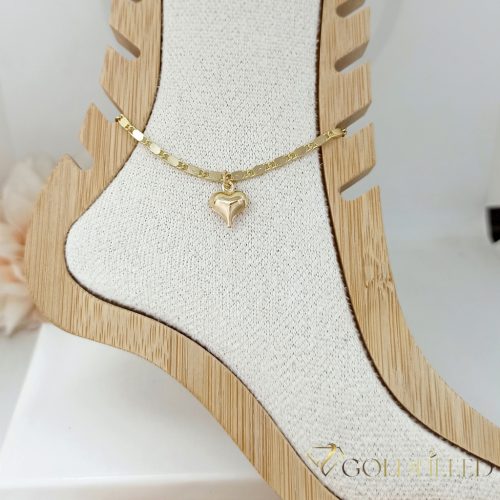 Goldfilled Náramok na členok 26cm/2,5mm Farba 14K