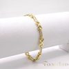 Antialergénny pozlátený náramok „Goldfilled“, dĺžka 17 cm a šírka 5 mm, farba 14K