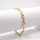 Antialergénny pozlátený náramok „Goldfilled“, dĺžka 17 cm a šírka 5 mm, farba 14K