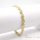 Antialergénny pozlátený náramok „Goldfilled“, dĺžka 19cm a šírka 7mm, farba 14K