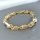 Antialergický náramok „Goldfilled” 22cm /8-10mm, viacfarebný 14K