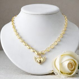   Goldfilled Antialergénny Luxusný Náhrdelník 50cm Dlhý a  6,2mm Široký Farba 14K