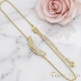 Goldfilled Náramok na členok Max.  27cm Farba 14K