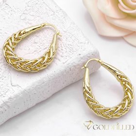   Goldfilled Antialergenní  Kruhové náušnice 50mm 14K farba	