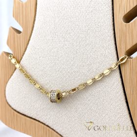 Goldfilled Náramok na členok 27cm/3mm Farba 14K