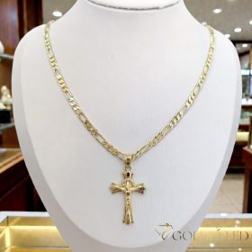   Antialergická Goldfilled náhrdelník 50cm/4mm + prívesok, farba 14K