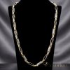 Goldfilled Antialergénny Luxusný Barakka Náhrdelník 70cm Dlhý a 8-9mm Široký (100g ! ) Farba 14K Multikolor