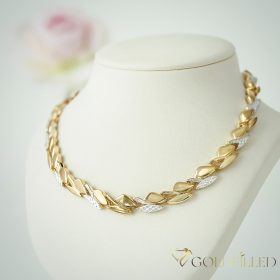   Exkluzívny antialergický náhrdelník „Goldfilled” 45cm/9mm, viacfarebný 18K