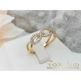   Antialergický prsteň „Goldfilled” v rôznych veľkostiach, farba 18K