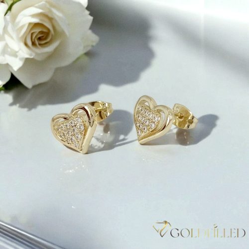 Goldfilled Antiallergén Náušnice 12mm 14K farba	