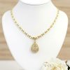 Antialergická Goldfilled náhrdelník 55cm/4mm + prívesok, farba 14K