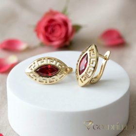 Goldfilled antialergénne náušnice 20 mm 14K farba