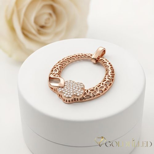 Antialergénny Goldfilled prívesok 33 mm, farba 18K