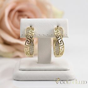 Goldfilled antialergénne náušnice 26 mm 14K farba