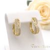 Goldfilled antialergénne náušnice 26 mm 14K farba