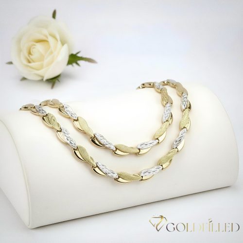 Antialergénny Goldfilled náhrdelník 50cm/7mm + náramok 17cm farba 14K Multicolor 