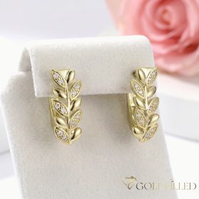 Goldfilled antialergénne náušnice 18 mm 14K farba