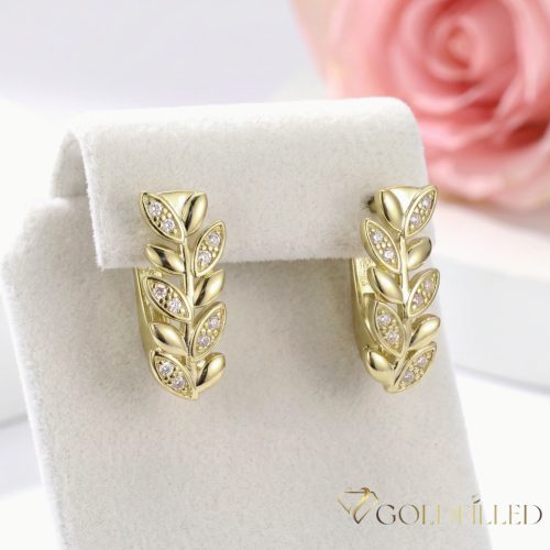 Goldfilled antialergénne náušnice 18 mm 14K farba