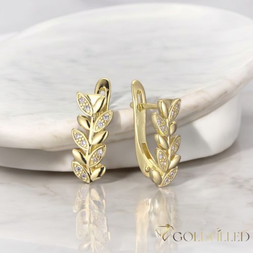 Goldfilled antialergénne náušnice 18 mm 14K farba