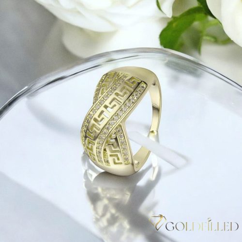 Antialergický prsteň „Goldfilled” v rôznych veľkostiach, farba 14K