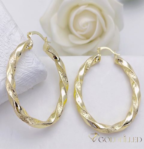 Goldfilled Antialergenní  Kruhové náušnice 40mm 14K farba	