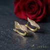 Goldfilled antialergénne náušnice 26 mm 14K farba