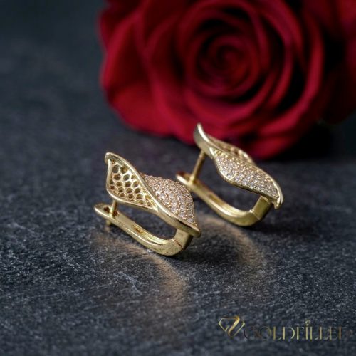 Goldfilled antialergénne náušnice 26 mm 14K farba