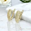 Goldfilled antialergénne náušnice 20 mm 14K farba