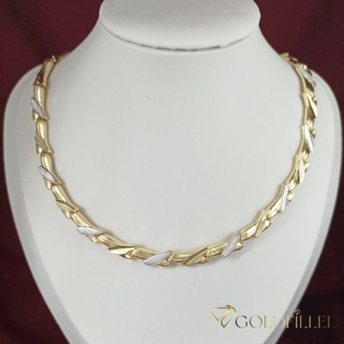 Exkluzívny antialergický náhrdelník „Goldfilled” 50cm/8mm, viacfarebný