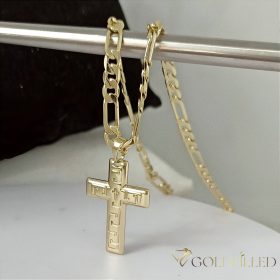   Antialergická Goldfilled náhrdelník 50cm/4mm + prívesok, farba 14K