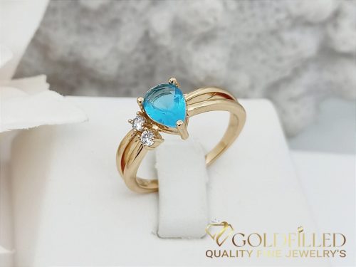 Antialergický prsteň „Goldfilled” v rôznych veľkostiach, farba 18K