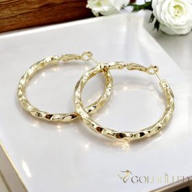   Goldfilled Antialergenní  Kruhové náušnice 40mm 14K farba	