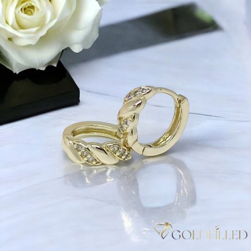 Goldfilled antialergénne náušnice 14mm 14K farba Multicolor 